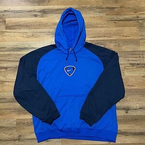 Y2K fleece center swoosh Nike hoodie